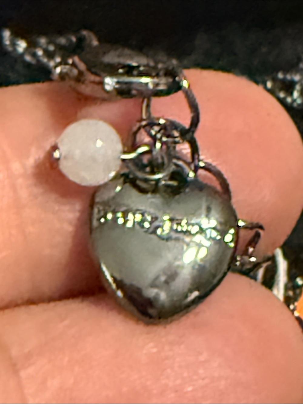 Betsey Johnson Black Skeleton Bride Necklace with Purple Roses and Gold Crown - Picture 8 of 13